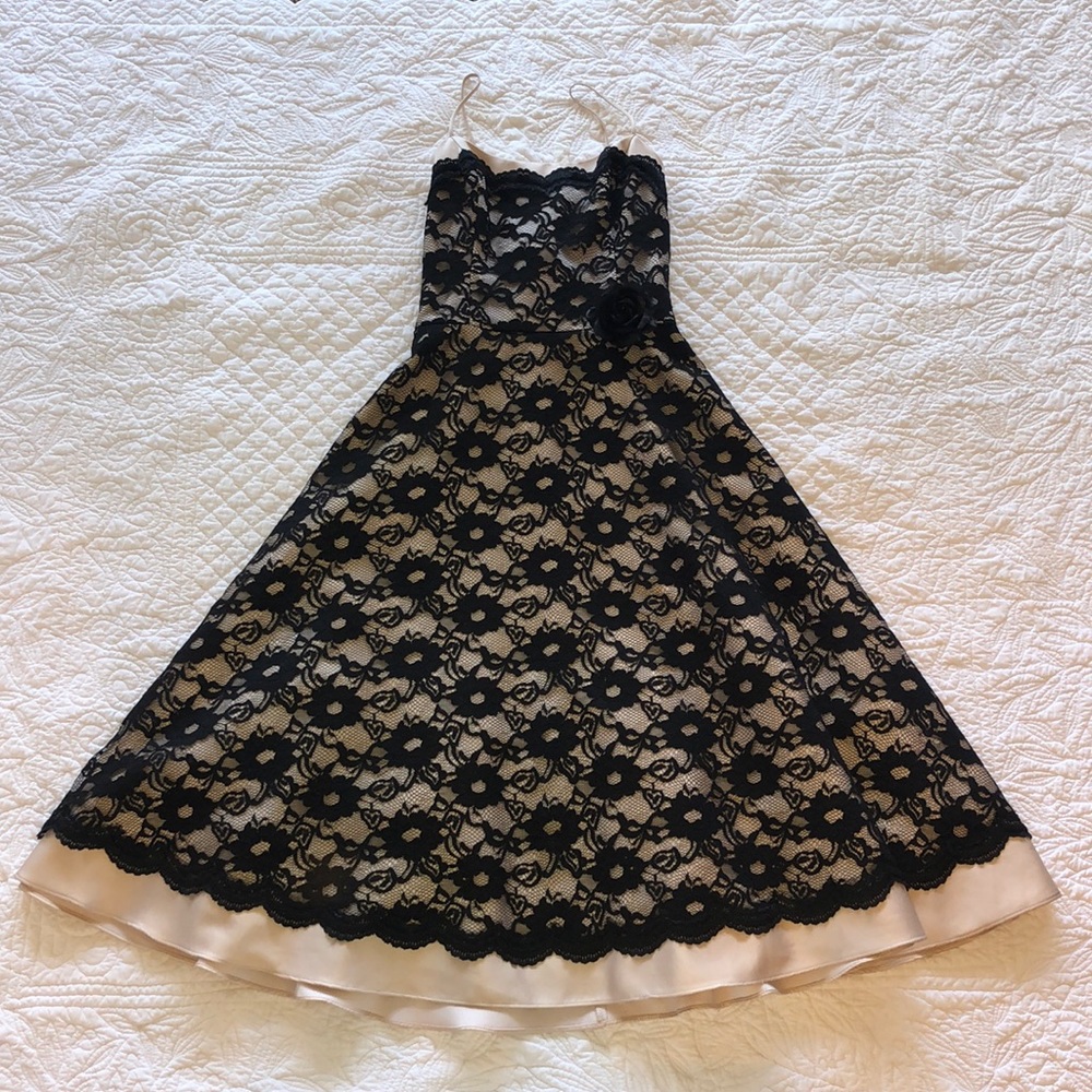 Vintage evening lace dress